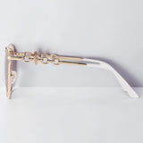 Guess Silver Cat Eye Ladies Sunglasses, GF0343
