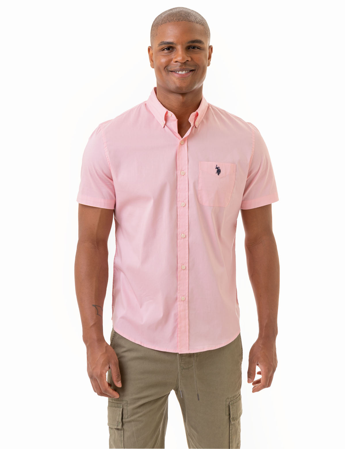 SHORT SLEEVE STRETCH POPLIN SHIRT Serial 11A628-VT00A